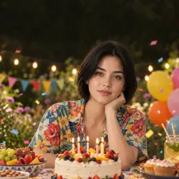 نمونهٔ خروجی قالب تبریک تولد در آتلیه پیکاسو