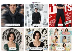 نمونهٔ خروجی قالب ایستاده در میان شتاب شهر در آتلیه پیکاسو